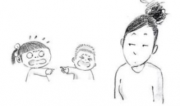 姐弟吃瓜吵架图片,一场关于瓜皮的趣味争执