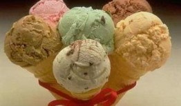 夏天吃瓜吃冰激凌图片,瓜果与冰激凌的清凉盛宴